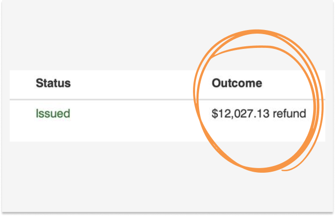 Tax return result Lucy from United Kingdom $12027 AUD - TuTax