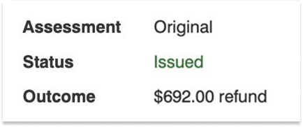 Tax refund without TuTax - standard $500 AUD result